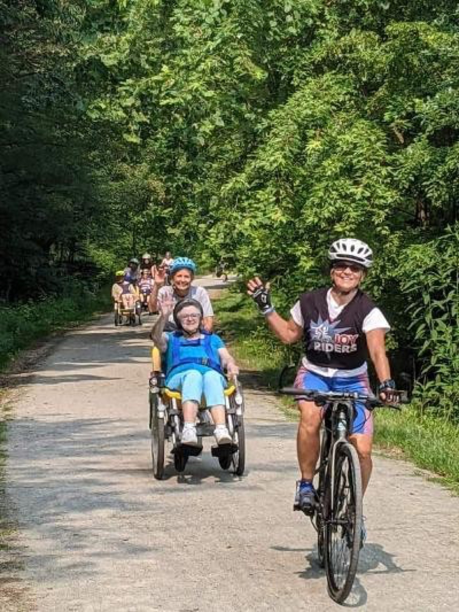 A wooded stretch of the Westmoreland Heritage Trail